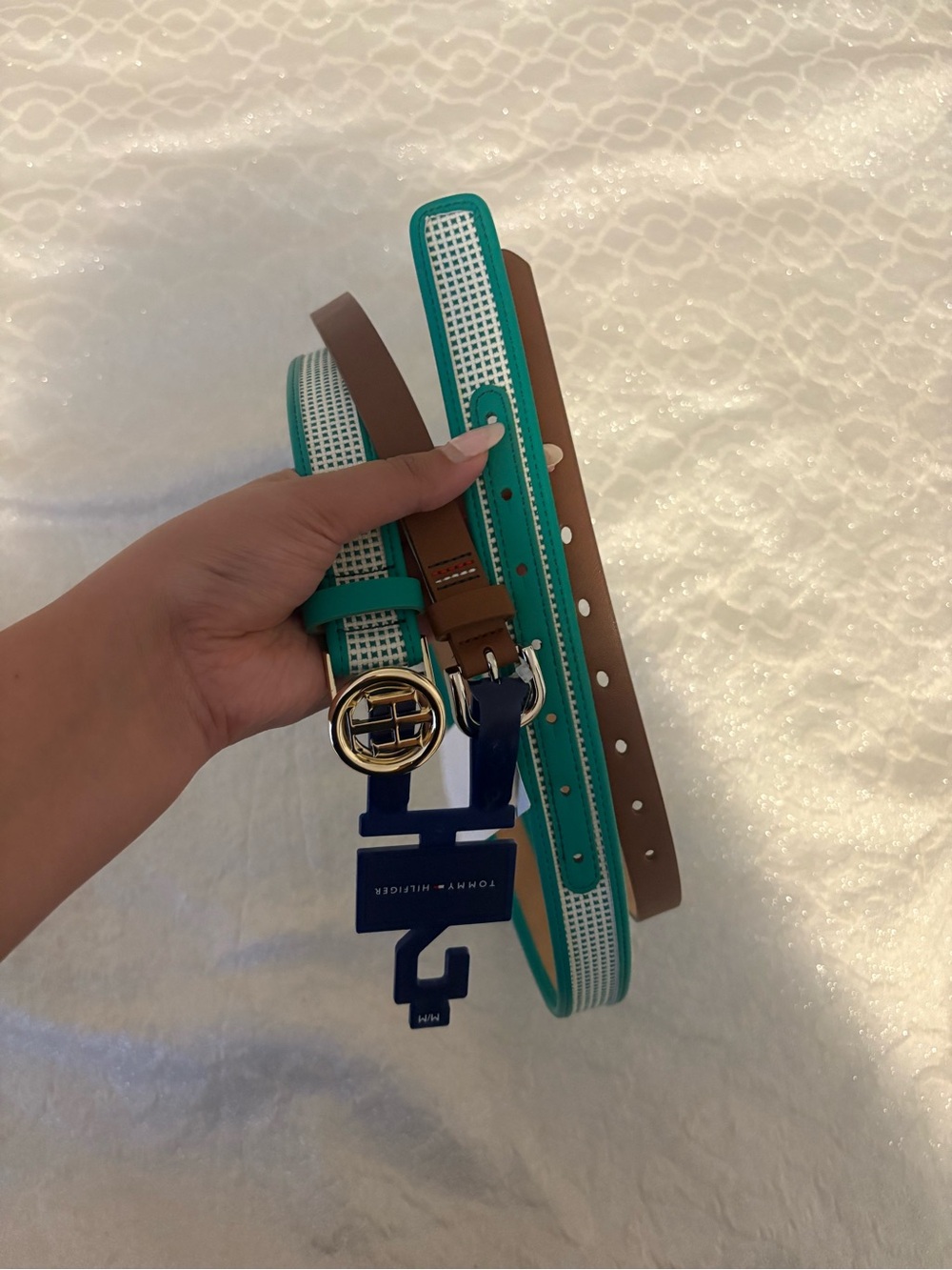 Tommy Hilfiger 2-Piece Belt Set – Size M/M – New With Tags